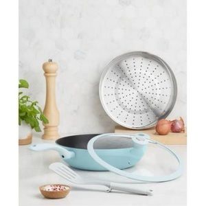 The All-In-One Pan the cellar lightweight cast iron non-stick pan set